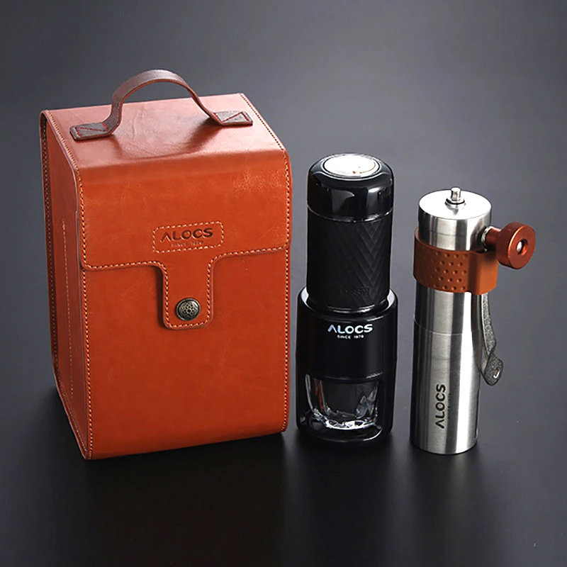 

15bar Hand Pressure Portable Coffee Machine Manual Espresso Machine Travel Outdoor Portable Coffee Maker Birthday Gift Set