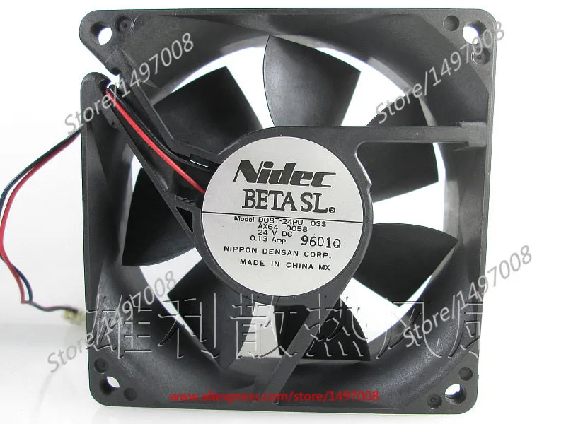 

Вентилятор охлаждения сервера Nidec D08T-24PU 03S DC 24V 0.13A 80x80x25 мм