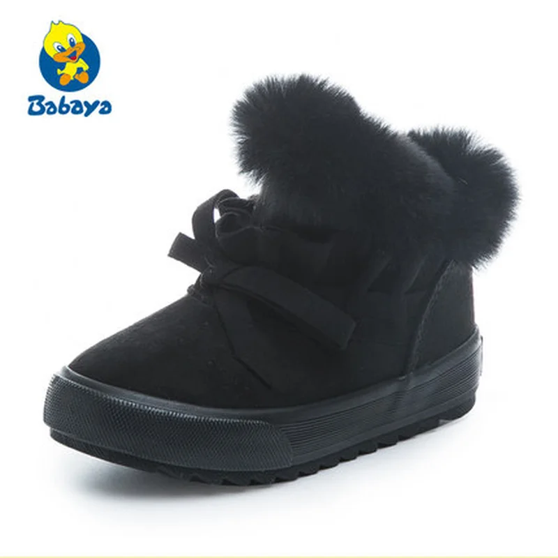 

Winter Baby Girls Boys Snow Boots Warm Outdoor Children Boots Waterproof Non-slip Kids Plush Boots Infant Shoes toddler boots