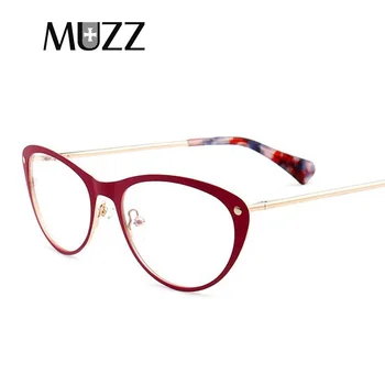 

2019 Cat Eye Style Women Prescription Glasses Frames Metal Glasses Frame Women Optical Eyewear Clear Myopia Computer Eyeglasses