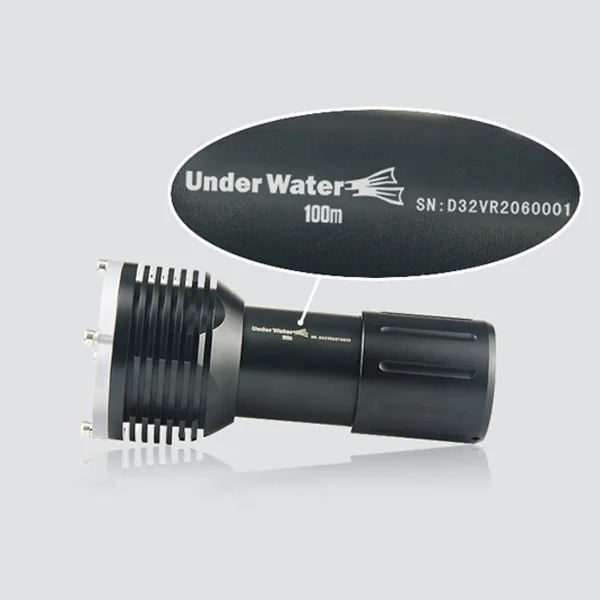 ARCHON W38VR D32VR Flashight Diving Torch 60M Underwater 1400 lumen White 2*CREE XM-L U2 LED video with battery and charger