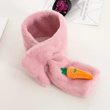 Yishine 85 см Новые Симпатичные Морковь шарфы для девочек из искусственного меха зима теплый шарф для детей рождественские подарки Аксессуары для одежды