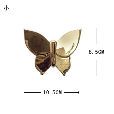 Креативные керамические настенные украшения в виде бабочки, скандинавские украшения для дома, украшение для комнаты - Цвет: 7