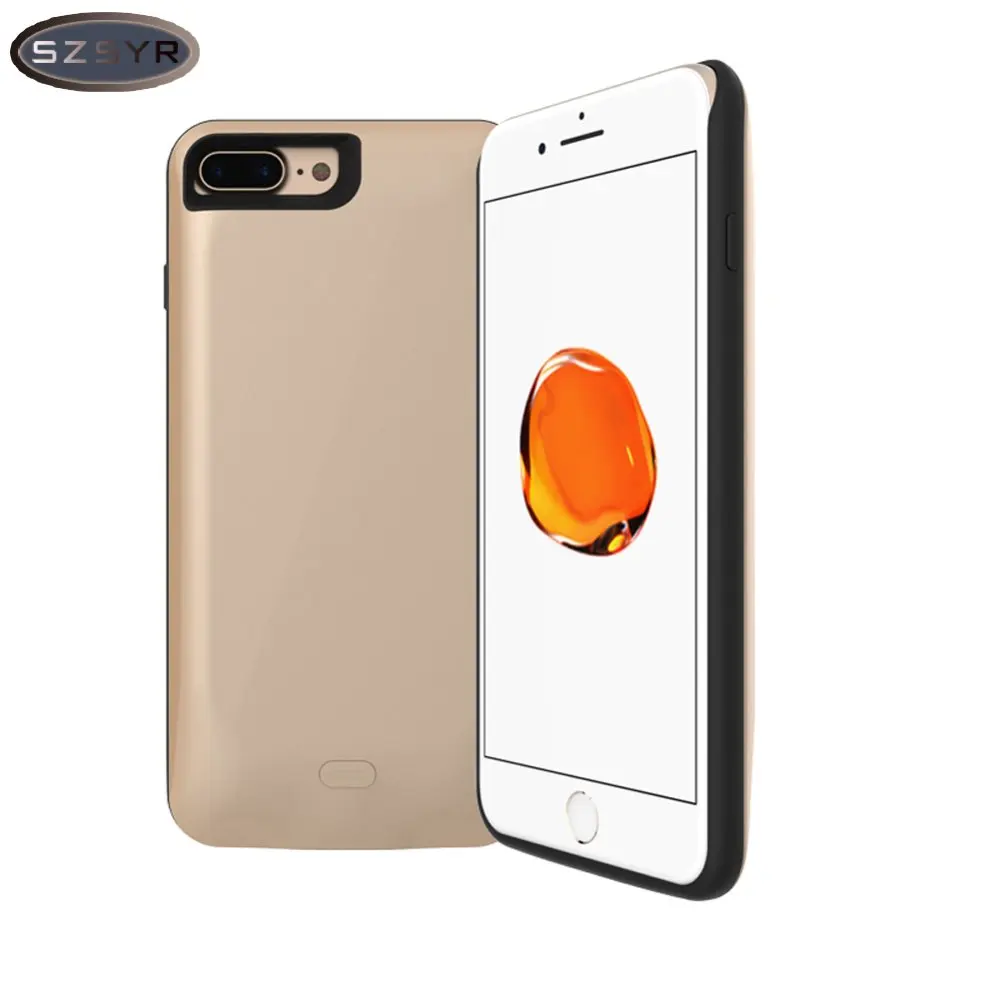 

Charger Case 3800mah Battery Backup External for iPhone7 Plus/for iPhone8 plus 5.5inch Charging power Phone Silicon Freeshipping
