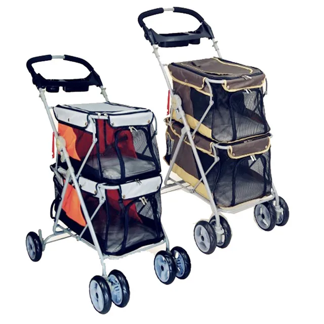 2016 New Design Pet Stroller For 2 Dogs Load 25kg Dog