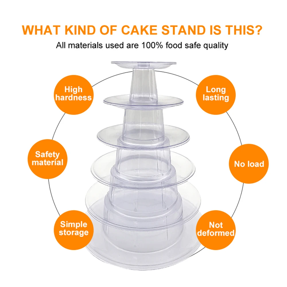 Multilayer Cake Stand Set For Wedding Cake Display Stand Round Holder Birthday Party Decorations Sugarcrafts Display Stands 7