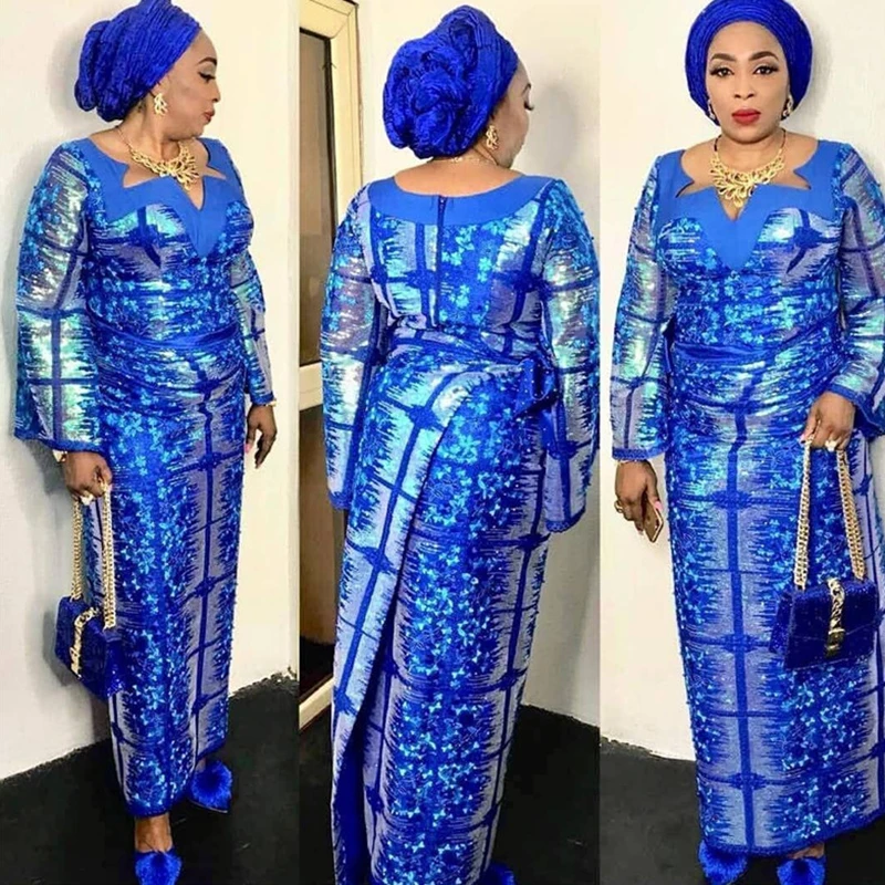 

Nigerian Tulle Mesh Lace Fabrics with Sequin Latest 2019 High Quality African Sequins Lace Fabric for Wedding Party Dress L1817B