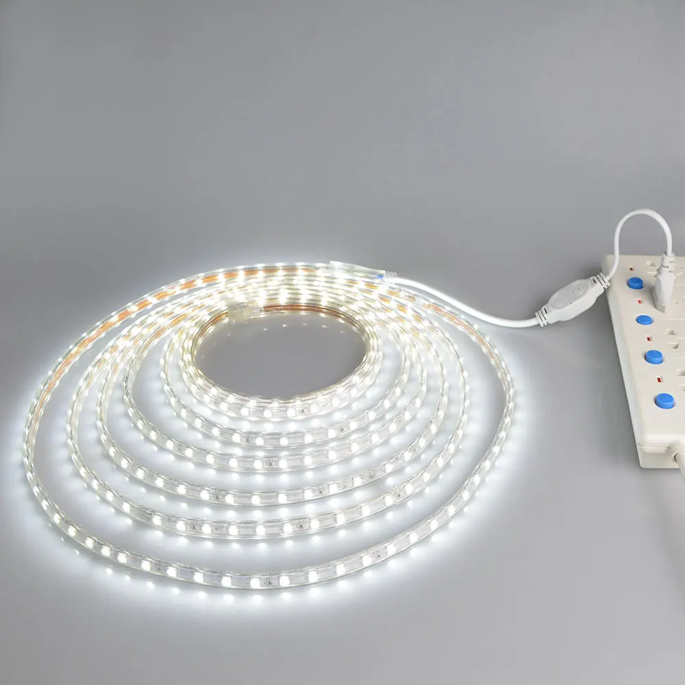 Светодиодный светильник для дома с европейской вилкой, светильник под шкаф, AC 220 В, светодиодный светильник для кухни, спальни, Luces, светодиодный светильник для спальни, 5050