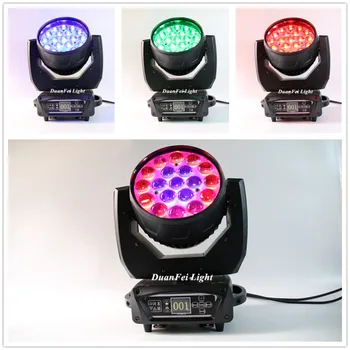 

2pieces stage light 2108 led wash moving head rgbw 4in1 rotating light dj zoom moving head led wash 19x15w