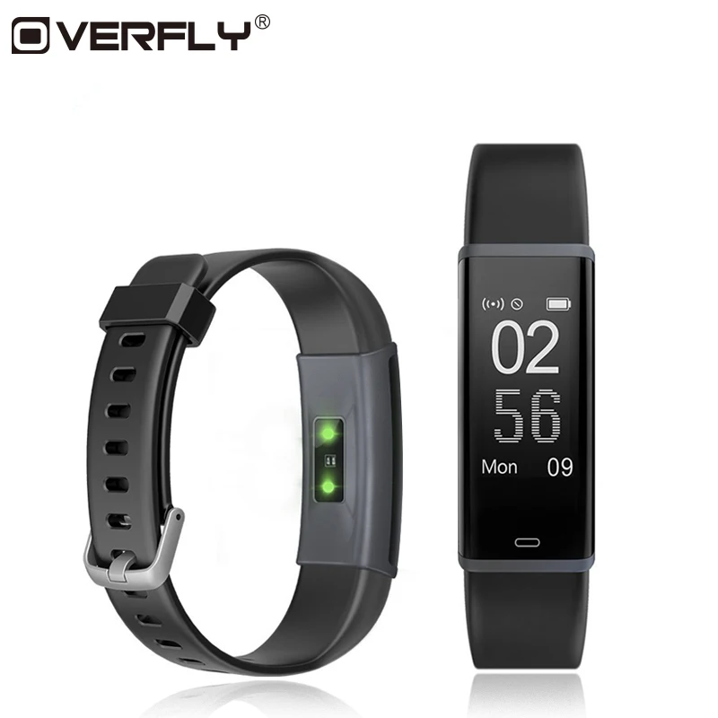 

Overfly Smart Wristband Fitness Tracker Watch with Heart Rate Monitor Waterproof Smart Bracelet as Pedometer Calorie