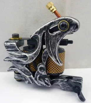 

10Pcs/lot Pro Casting Iron Tattoo Machine 10 Wraps coil stainless steel Tattoos Body Art Gun Coil Machine LPC-ITM-7014-13M