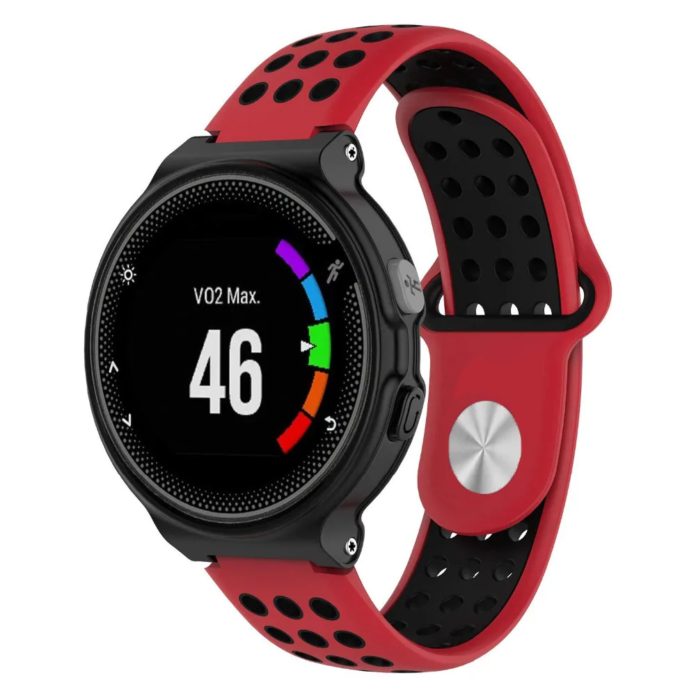 Силиконовый ремешок для Garmin Forerunner 235 220 230 620 630 735XT gps умные часы для бега красочные мягкие спортивные наручные часы