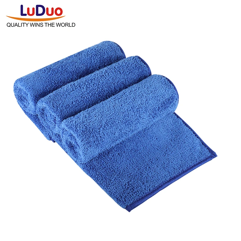 LuDuo 5pcs/3Pcs Car Wash Microfiber Towels Car Cleaning Polish Drying Detailing Cloth Soft Absorbent clean Sponge Cloth 40*50CM