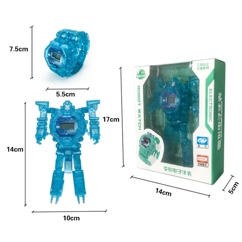 Новое поступление крутые роботы трансформация наручные часы игрушка робот детские электронные часы для детей детские часы игрушки лучшие подарки