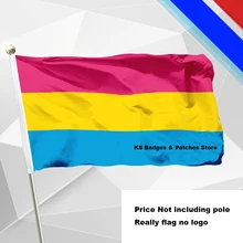 Pansexual Pride Flag Flying Flag #4 144×96(3x5FT) #1 288×192 #2 240×160 #3 192×128 #5 96×64 #6 60×40 #7 30×20