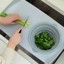 Buying Multifunction Kitchen Chopping Board Sinks Drain Basket Container Cutting Board MJJ88 Best Price