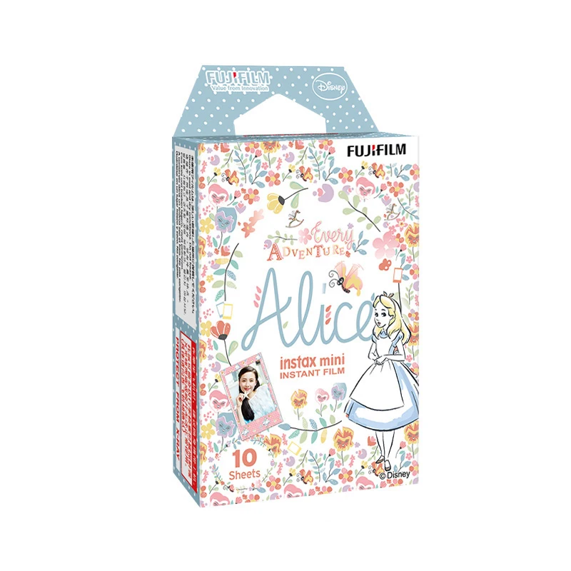 Оригинал Fujifilm Instax Mini 8 пленка 10 листов Alice Fuji фотобумага для Polaroid mini 50 s 7 90 25 Share SP-1