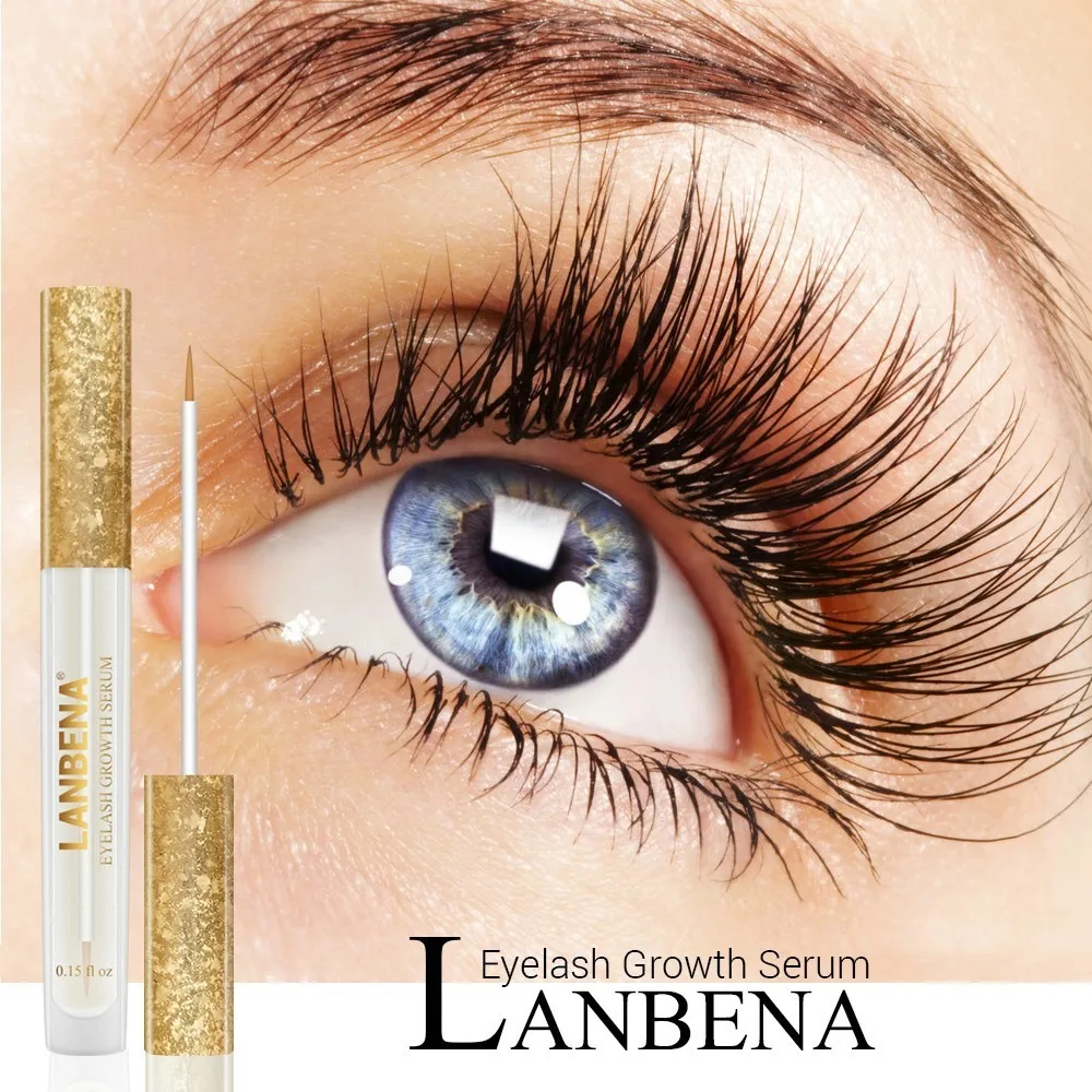 

LANBENA Eyelash Enhancer Serum Eyelash Growth Essence Eye Care Treatment Lash Lifting Oil Hair Curling Thicker Longer Makeup