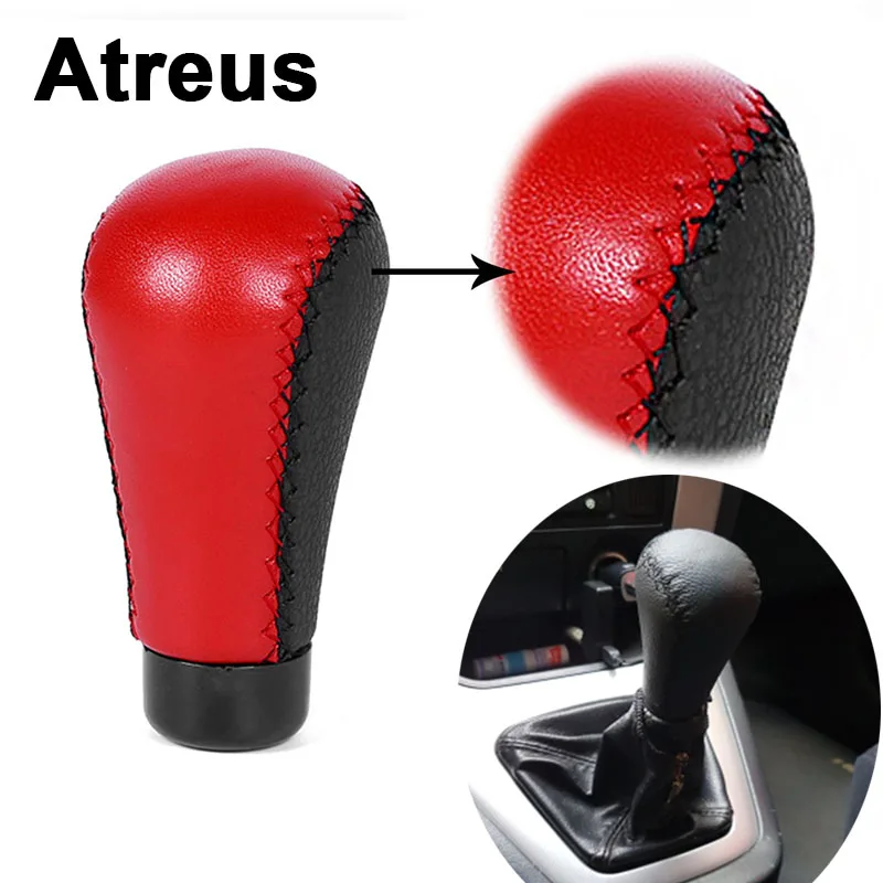 Ручка рычага переключения передач Atreus из натуральной кожи Аксессуары для VW polo