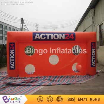 

Free shipping inflatable soccer target games Customized 5MX2M inflatable football post games for kids and adults toys