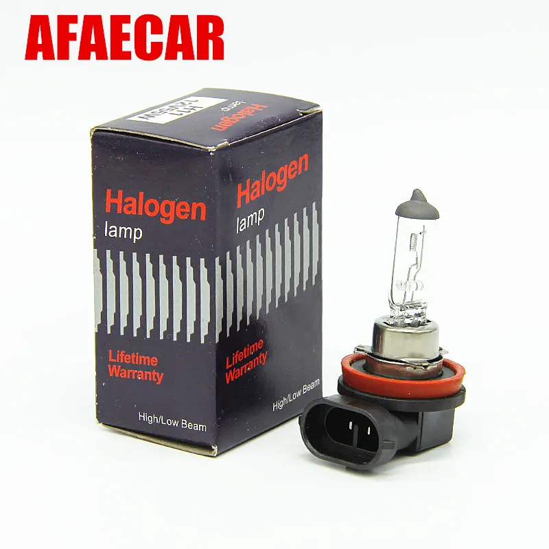 AFAECAR 10pc H11 Warm White Fog Halogen Bulb 55W Car Head Light Lamp 12V Fog Lamp