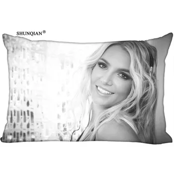 

Custom Britney Spears Printed Pillowcase Home Living room cushion Rectangular Silk Pillowcase Two Sides More size