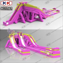 12 м высокий розовый коммерческий гигантский Бегемот надувная водная горка для взрослых и детей