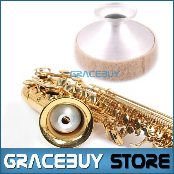 Alto EB Saxophone Mute Professional Aluminum Sax Practice Mute For Sale