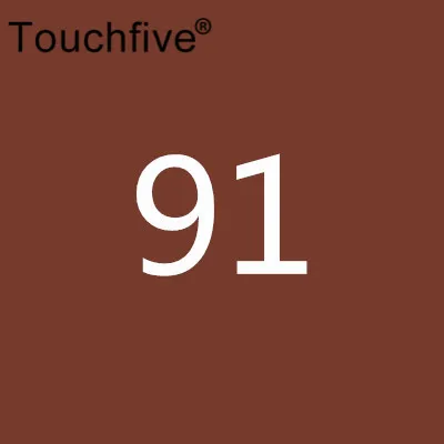 91 TOUCHFIVE дополнительный цвет двойная головка художественные маркеры Кисть ручка на спиртовой основе эскизные маркеры манга ручки для рисования товары для рукоделия - Цвет: 91