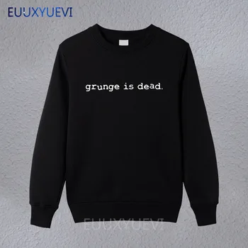 

winter autumn Grunge is Dead kurt cobain nirvana 90s rock Funny Men Funny Cotton pullover hoodies camiseta sweatshirts