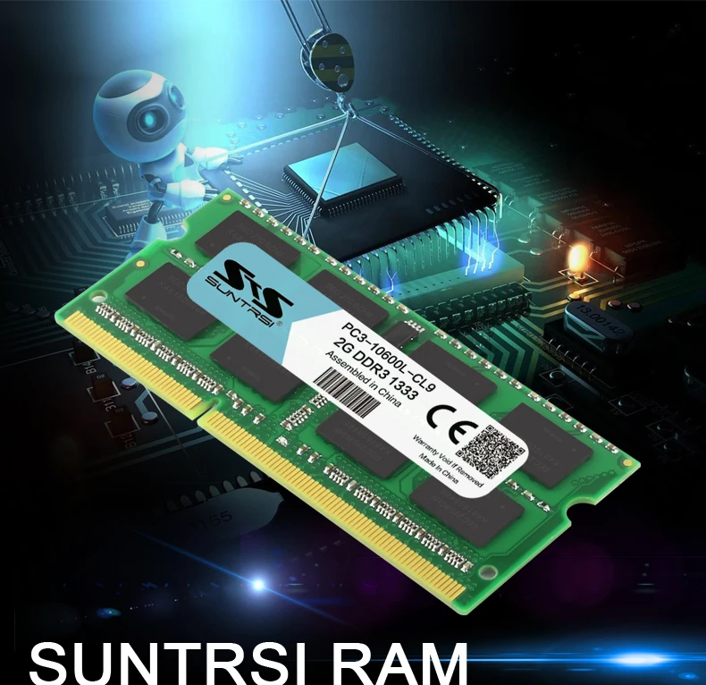 Suntrsi ddr3 2 Гб без ECC ram 1333 МГц или 1600 МГц оригинальная память для ноутбука