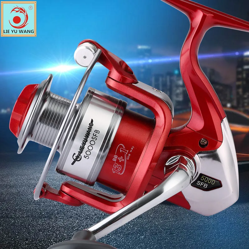 

LIE YU WANG SFB2000-7000 Reel Carp 12 Ball Bearings Fishing Spinning Reel Aluminum Anti-reverse Lightweight Durable Fishing Reel