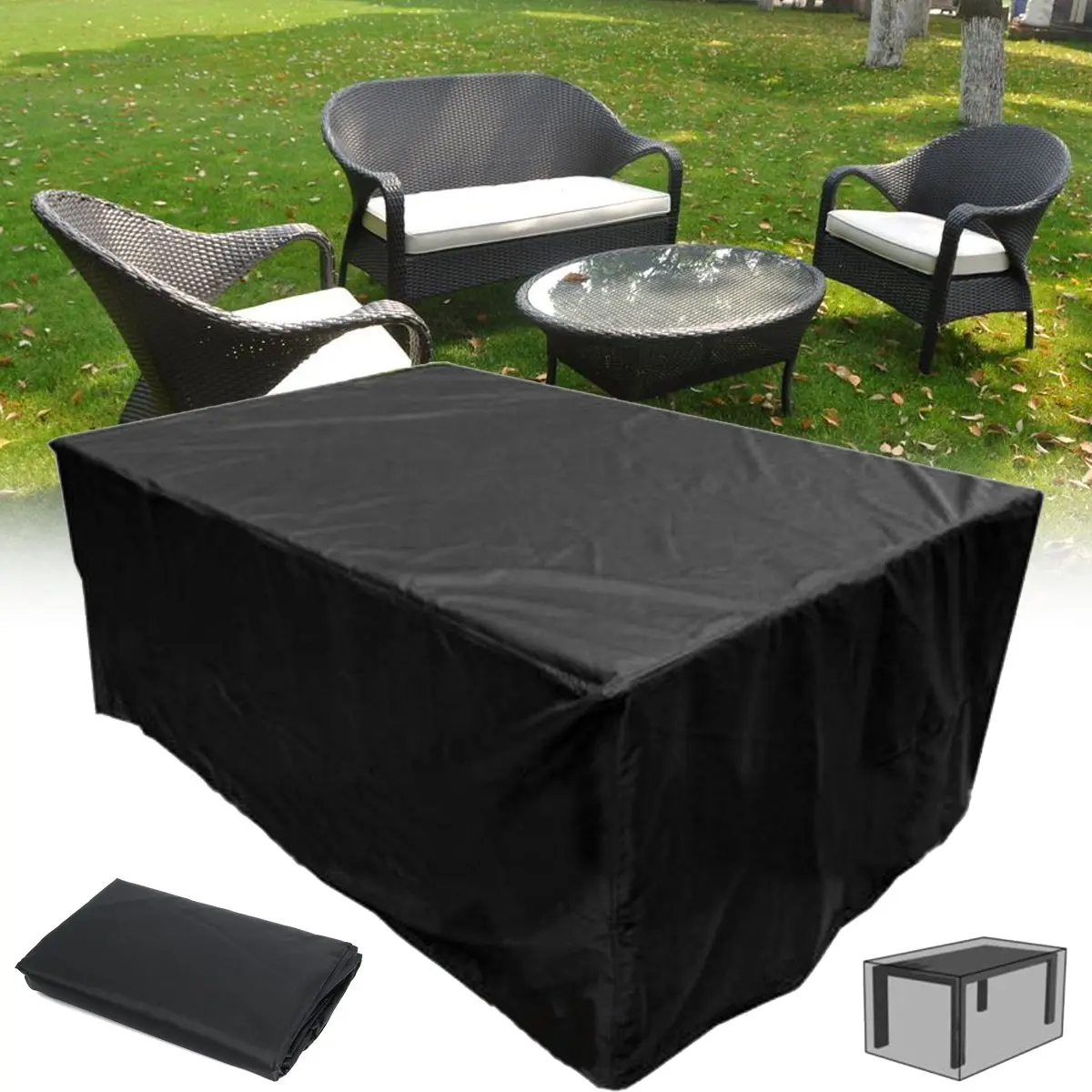 Polyester Outdoor Furniture Covers Shelter 210 110 70cm Garden Polyester Outdoor Furniture Covers