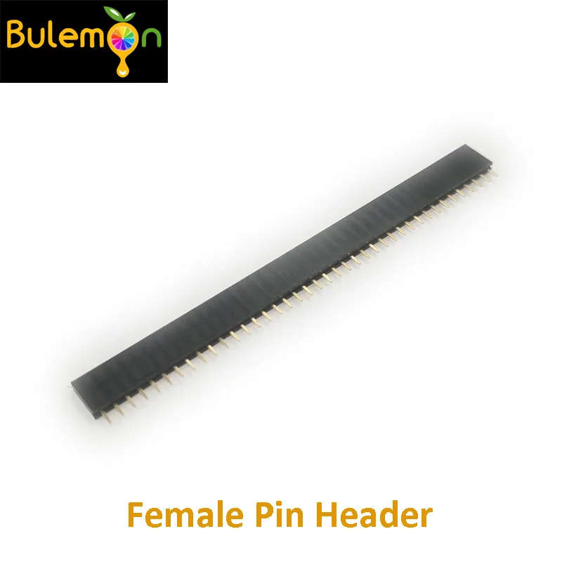 

10pcs/lot 40 Pin 2.54mm Female Single Row Connector Pin Header