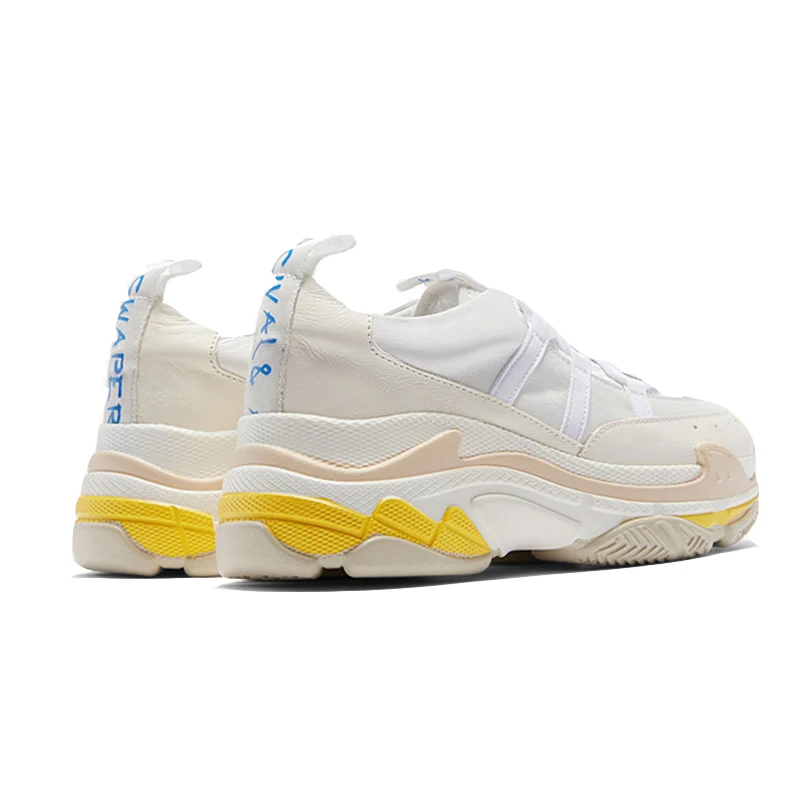 Calle De Mujer Blanco Plataforma Inferior Las Gruesa Genuino Zapatos Mocasines Mujeres Señora Para La Cuero Planos Ugi blanco Zapatillas Negro wI1Tnvq