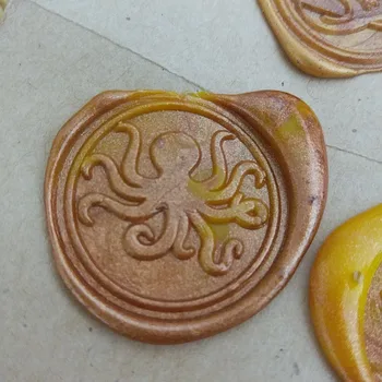 

Octopus wax seal stamp,Envelope seal DIY sealing wax stamp vintage custom design stamps box set wood metal handle deco diy