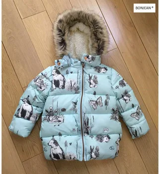 YPKM-667763 г. Зимняя детская куртка для девочек, куртка Детское пальто для девочек, верхняя одежда детская куртка одежда для малышей Детская одежда