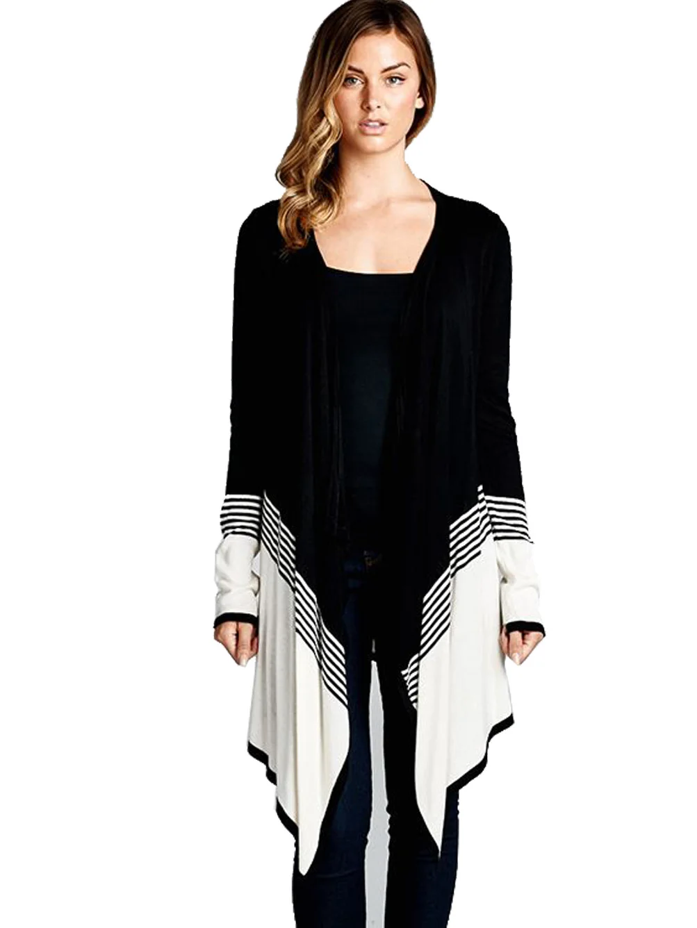 women's long knitted cardigans
