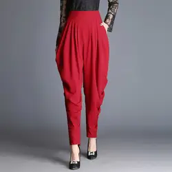 Женская одежда Harlan брюки женские шифоновые тонкие одноцветные новые с высокой талией свободные широкие морские брюки женские брюки