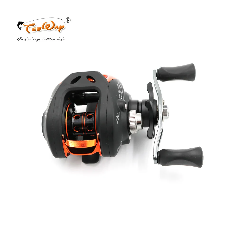 

New 10+1BB Ball Bearings Right Hand Bait Casting Carp Fishing Reel High Speed Baitcasting Pesca 6.3:1 AF103BR Black fly fishing