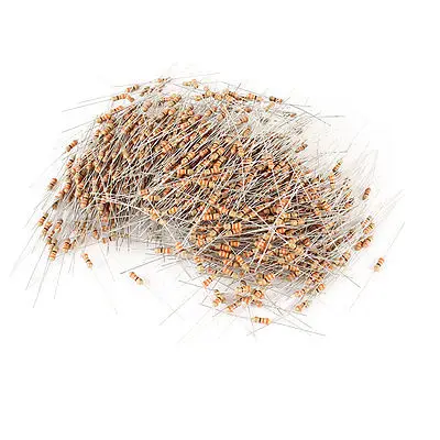

1000 x Axial Leads Carbon Film Resistors 46mmx2mm 330 Ohm 5% 1/4W