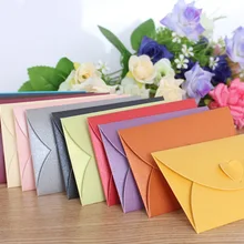 5 шт./лот, конверты большого размера 11*17,5 см с застежкой в виде сердца, ретро конверты, винтажные конверты, свадебные конверты, цветные подарочные конверты