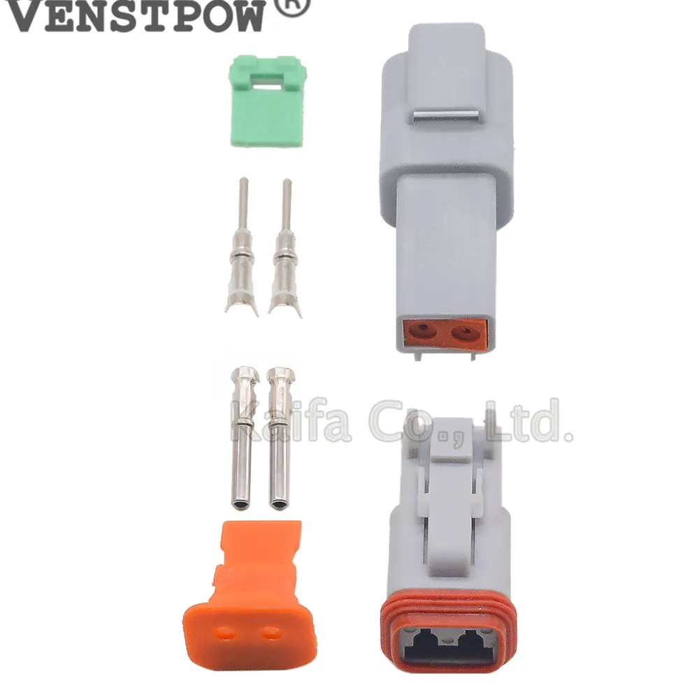 1 комплект Deutsch DT 2 Pin DT06 2S DT04 2P 22 16AWG Водонепроницаемый Электрический разъем|plug