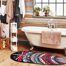 Современный американский экзотический ковер с рисунком пером, льняные прикроватные коврики для гостиной, Противоскользящий коврик для ванной комнаты