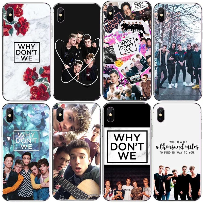 

New Combination Why dont we Corbyn Jonah Phone Cover Case For iphone 6 6s Plus 5 XS Max 5 8 8Plus 7 7Plus XR XS Funda Coque Case
