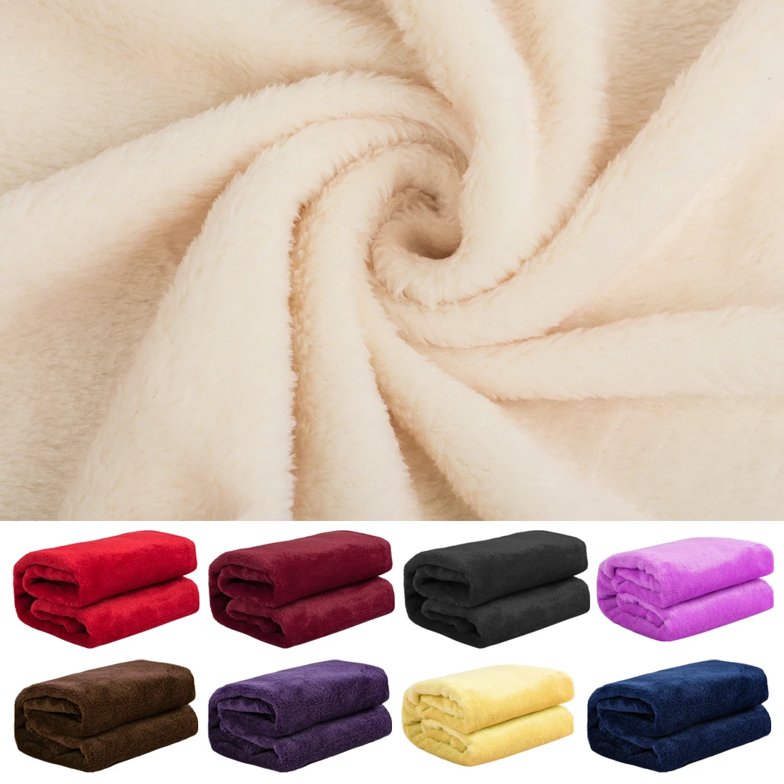

Home Textile Flannel Blanket Pink Super Warm Soft Blankets Throw on Sofa/Bed/Plane Travel Patchwork Solid Bedspread