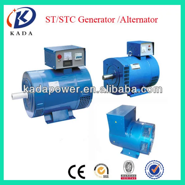 Stc7.5kw 10hp Ac Three Phase Alternadores Trifasicos Brush Diesel