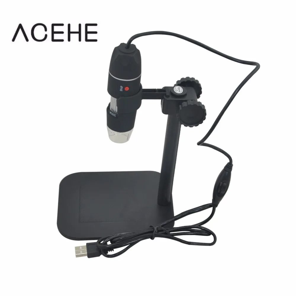 Practical Electronics 5MP USB 8 LED Digital Camera Microscope Endoscope Magnifier 50X 500X Magnification Measure Hot