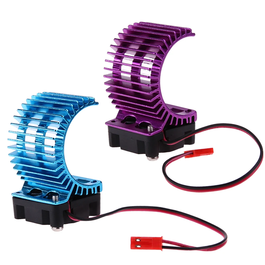 Motor Heat Sink Radiator With Cooling Fan for 1/10 HSP RC Car 540/550