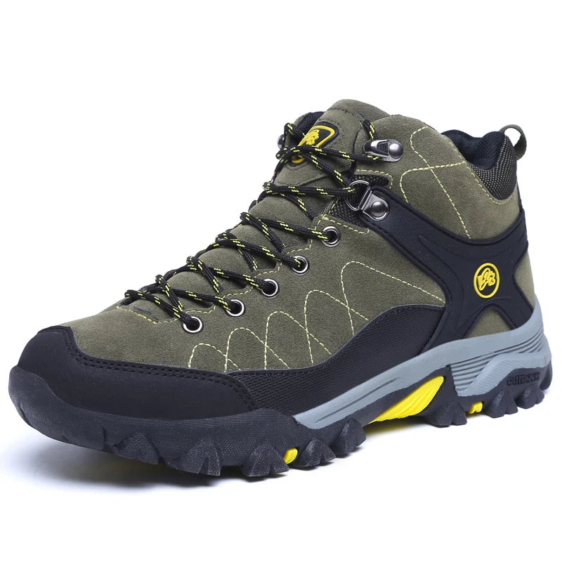 

New Snow Boots Men Winter Waterproof Warm Men Shoes High Ankle Safety Work Shoes Army Boots Men Military Combat High Quality